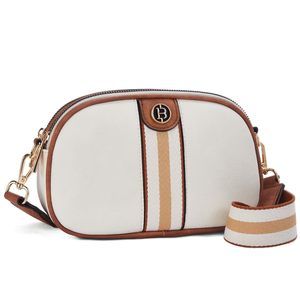 Small Crossbody Purse Double Zip Cell Phone Leather Handbag With :v